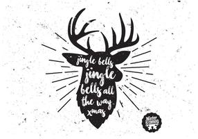 Reindeer Charcoal Vector