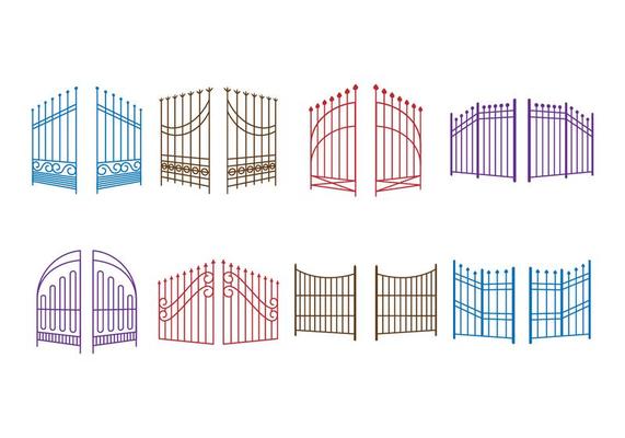 Free Open Gate Vector