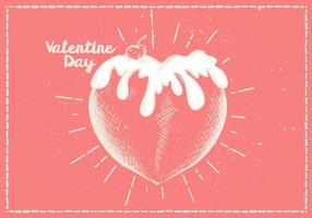 Free Hand Drawn Valentines Vector Background