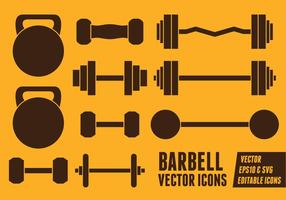 Barbell Vector Iconos