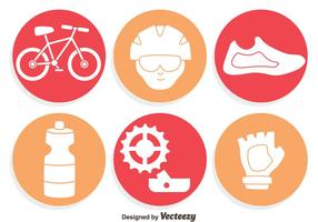 Bicycle Element Icons Vector