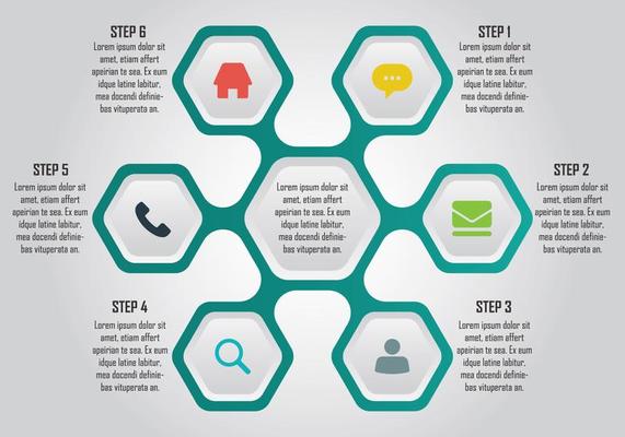 Hexagon Infographic Element