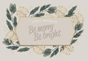 Gold Glitter Vector Winter Cards