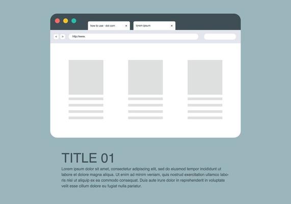 Website with Address Bar