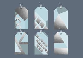 Etiquetas vectoriales geométricas vector