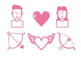 Love Icon Set vector