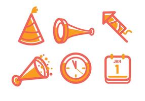 New Year Icon  vector