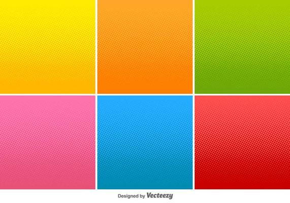 Halftone Vector Lineal Gradients