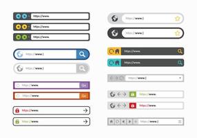 Barra libre de direcciones vectoriales vector