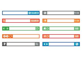 Set Of Address Bar Vectors