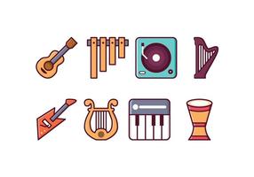 Iconos de instrumentos gratis vector