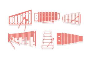 Marimba Top View Vector