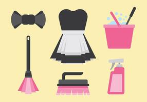 Free French Maid Icons Vector