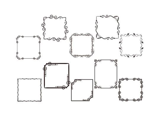 Free Frames Vectors