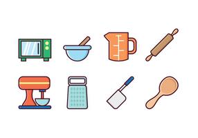 Free Kitchen Icon Set vector