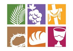 Free Holy Week Icons Vector
