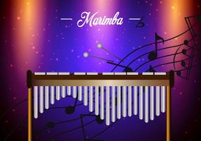 Plantilla de Marimba vector