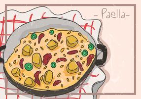 Paella Spanish Food vector