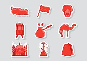 Iconos de Turquía gratis vector