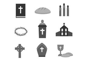 Iconos de Semana Santa Gratuita vector