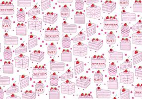 Strawberry Shortcake Pattern Vector