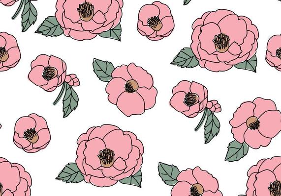 Beautiful Camellias Pattern
