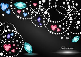 Rhinestone Background vector