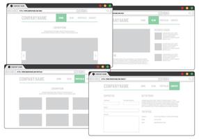 Diseño de navegador web vector
