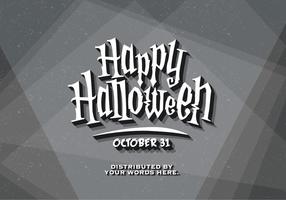 Halloween Vintage Title Card vector