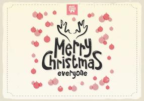 Merry Christmas Ornaments Vector