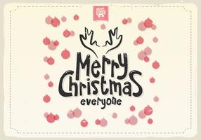 Merry Christmas Ornaments Vector