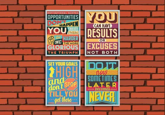 Goals Posters Vector