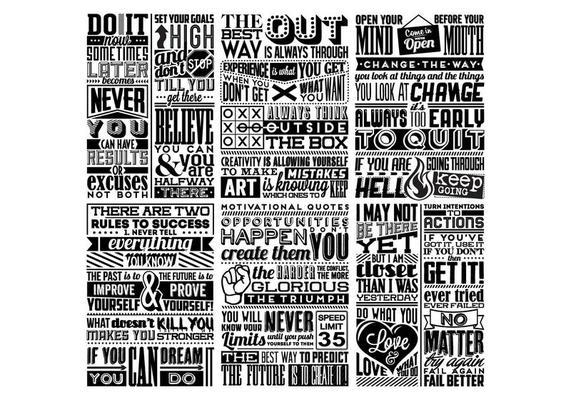 Positivity Collage Vector