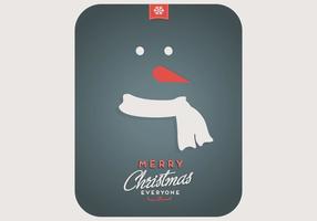 Snowman Playing Card Vector
