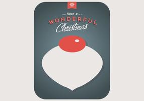 Wonderful Christmas Ornament Vector