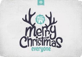 Frosty Winter Christmas Vector