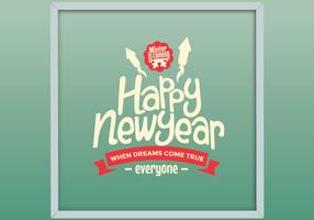 Framed Happy New Year Vector