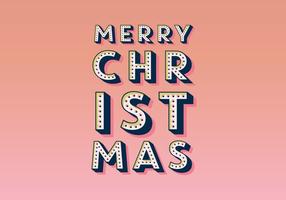 Merry Christmas Marquee Vector