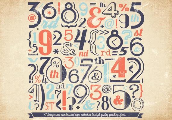 Faded Number Collection