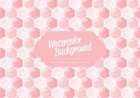 Vector Watercolor Honeycomb Pattern