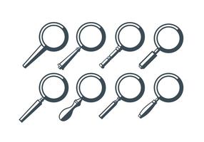 Magnifying glass vectors