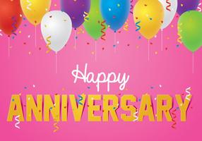 Happy Anniversary Background vector