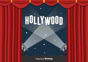 Hollywood Lights Vector Background 
