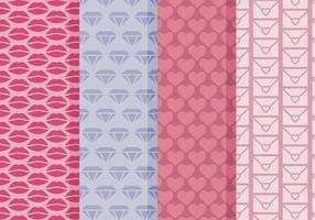 Vector Simple Valentine's Day Patterns