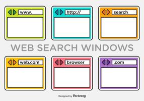 Web Search Vector Icons
