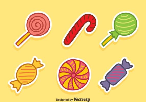 Hand Drawn Candy Collection Vector
