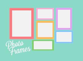 Colorful Vector Photo Frames