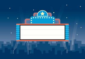 movie theater sign clipart box