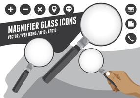 Magnifying Glass Icons vector