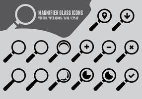 Magnifying Glass Icons vector